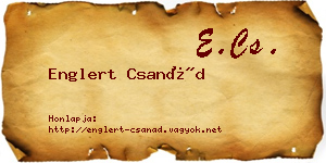 Englert Csanád névjegykártya