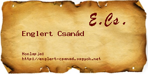 Englert Csanád névjegykártya