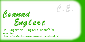 csanad englert business card